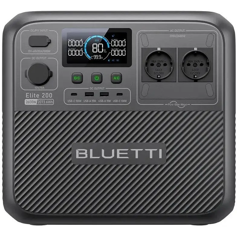 Зарядная станция Bluetti Elite 200 V2, 2600W, 2073Wh - фото 2