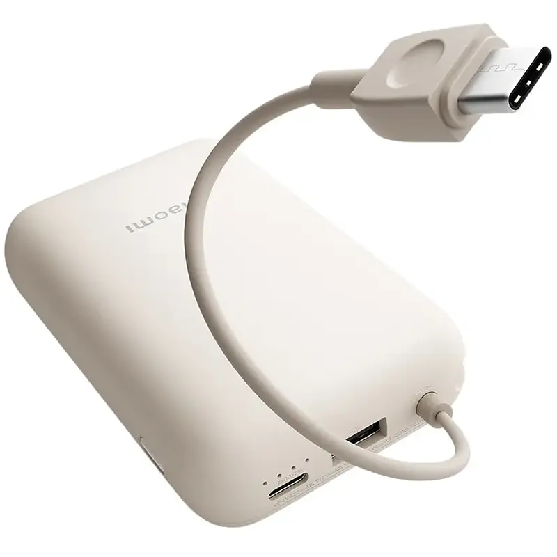 УМБ Xiaomi 10000mAh 22.5W (Integrated Cable) (BHR9072GL) беж - фото 6