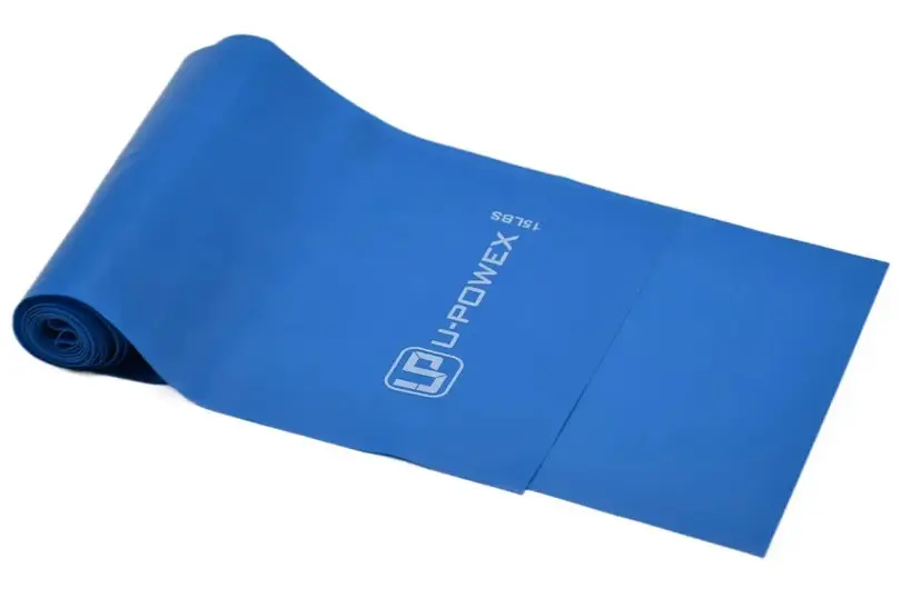Стрічка-еспандер U-Powex Fitness band для фітнесу та реабілітації 0.4мм. (6.8 кг) Blue (UP_1007_Blue) - фото 2
