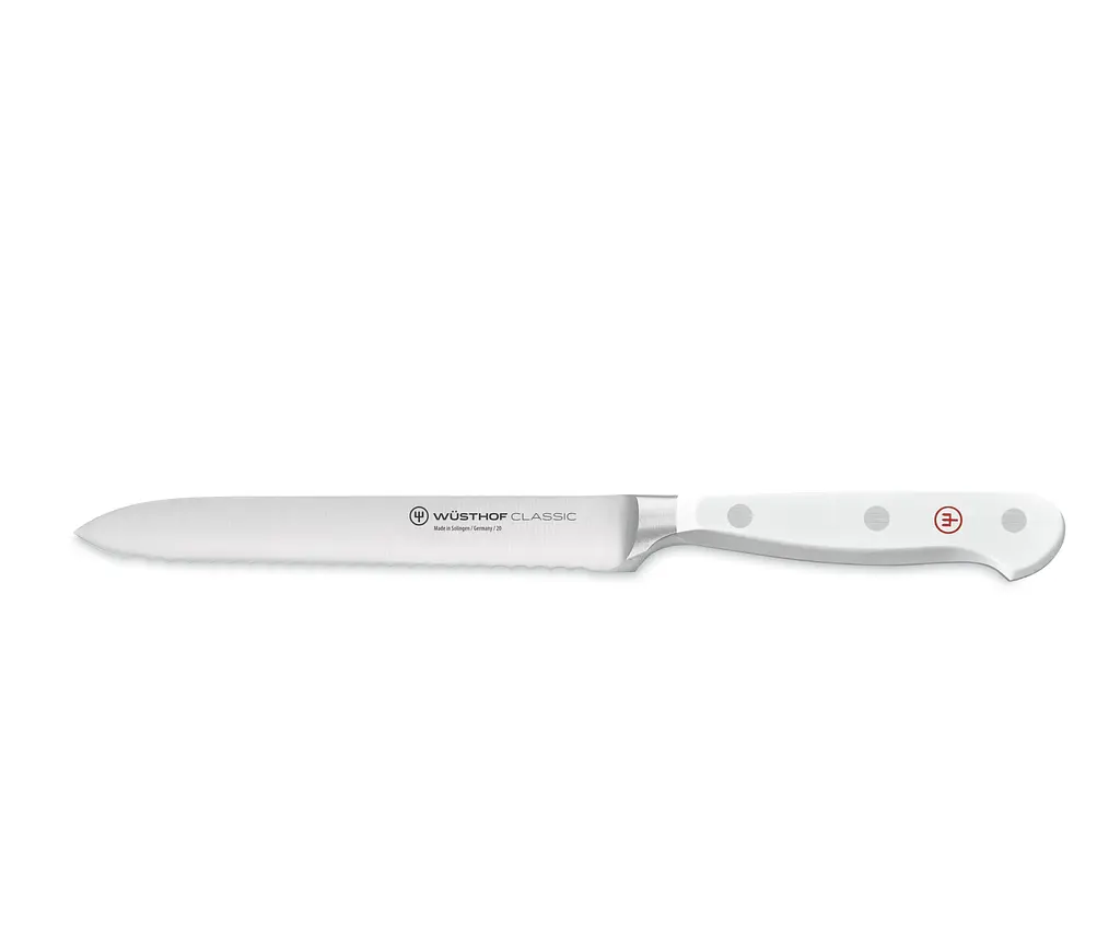 Блок с ножами, заточкой и ножницами кухонными Wuesthof Classic White 7 предметов (1090270601) - фото 5