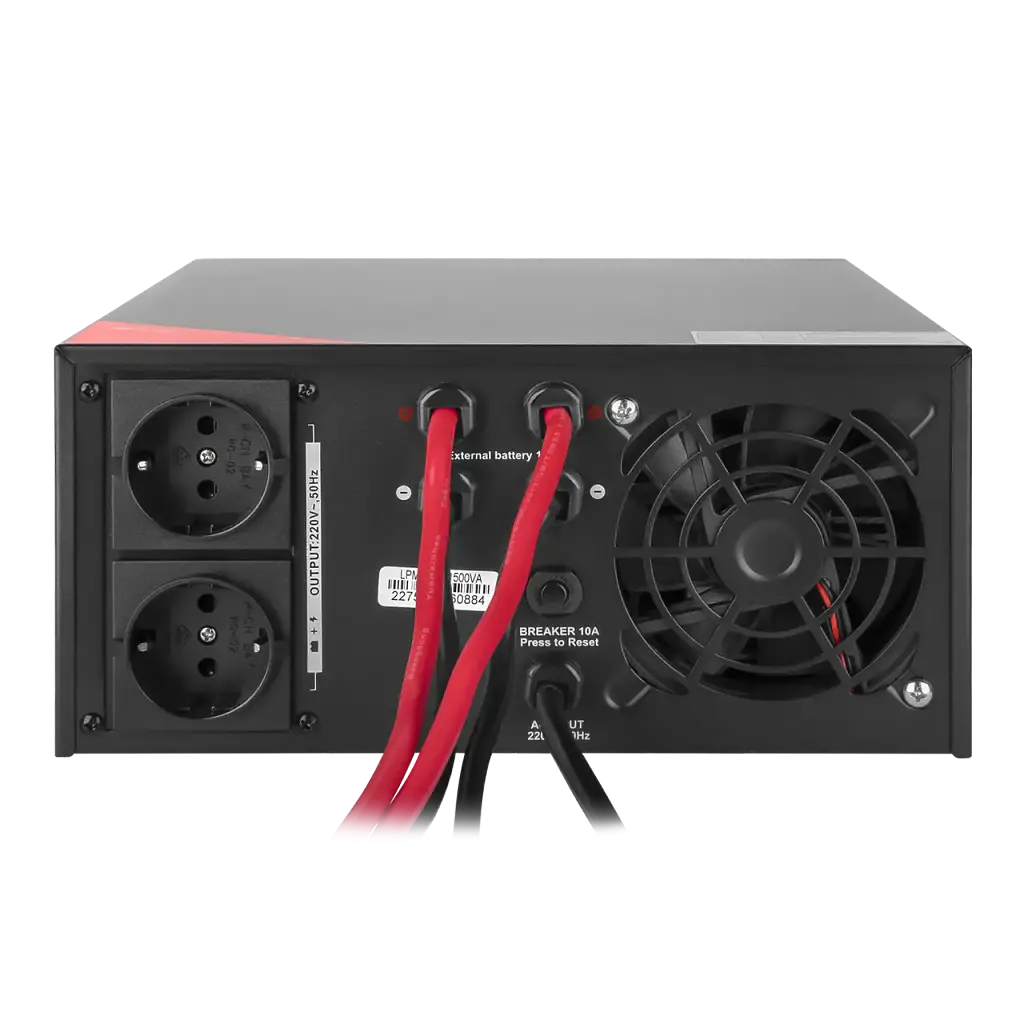 ИБП с правильной синусоидой 12V LPM-PSW-1500VA (1050Вт) Black - фото 7