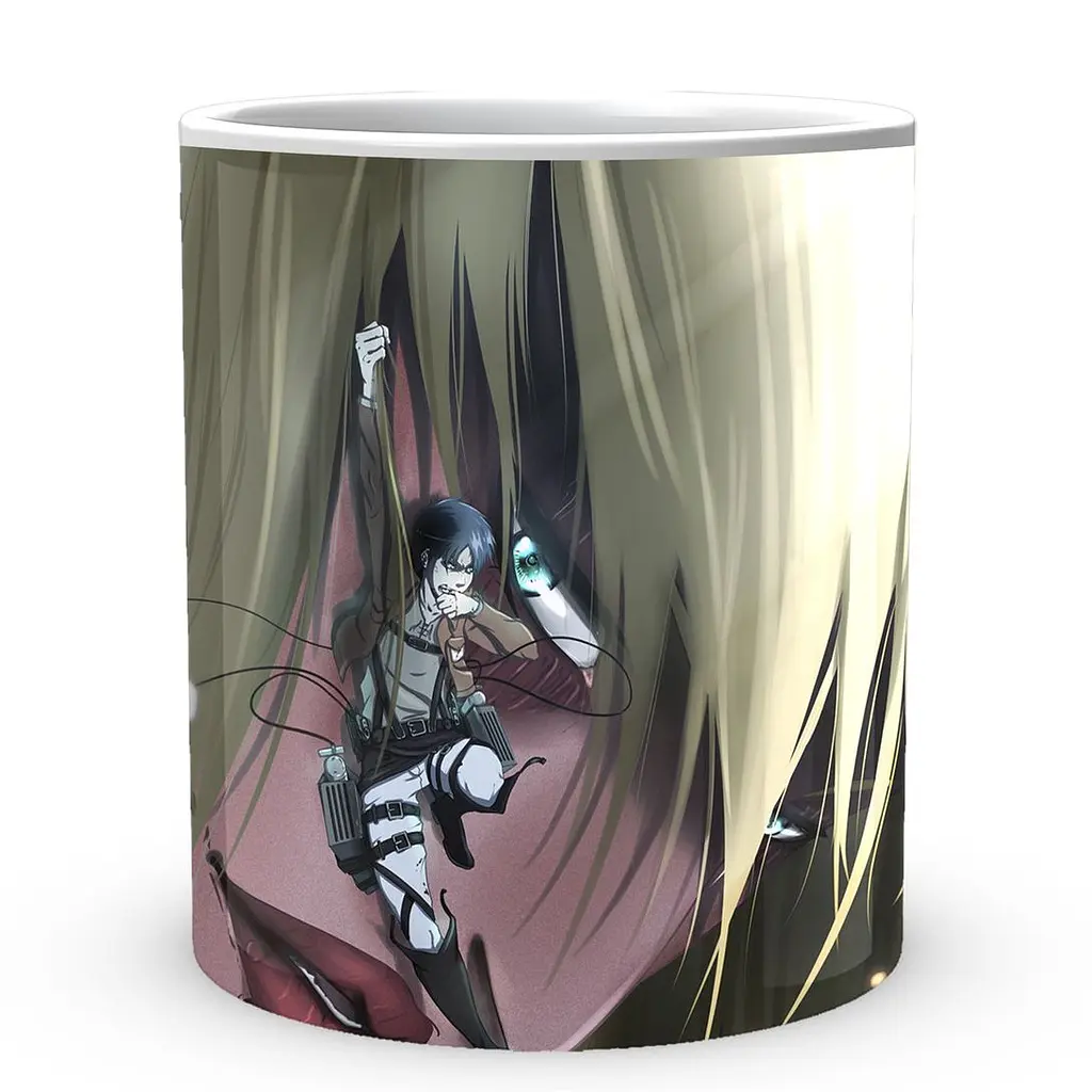 Кружка GeekLand Attack on Titan Атака Титанов Эрен Энни AOT 002.16 330 мл белая - фото 2