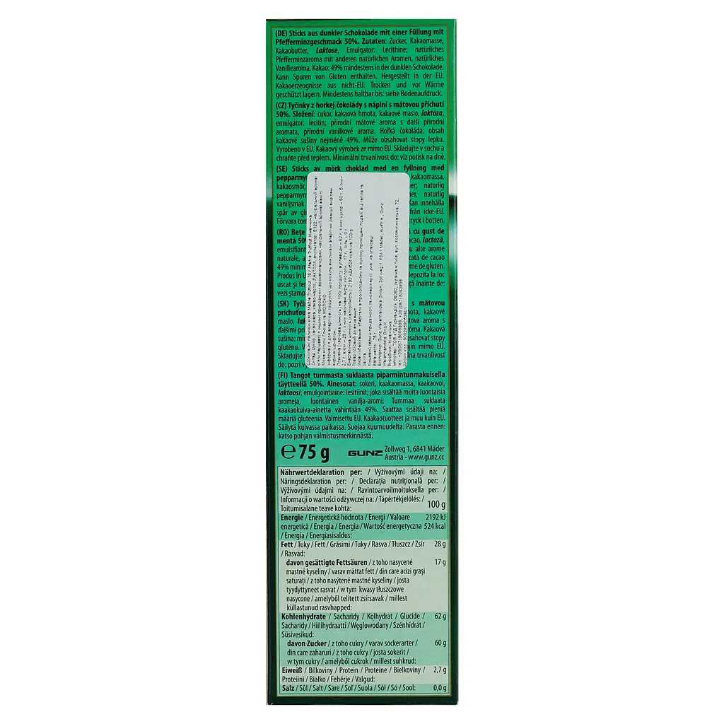 Шоколадные палочки Maitre Truffout Mint Flavour с мятой 75 г - фото 5