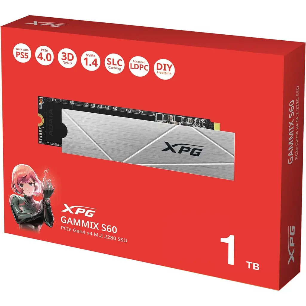 SSD накопичувач XPG Gammix S60 1TB (AGAMMIXS60-1T-CS) [135448] - фото 6