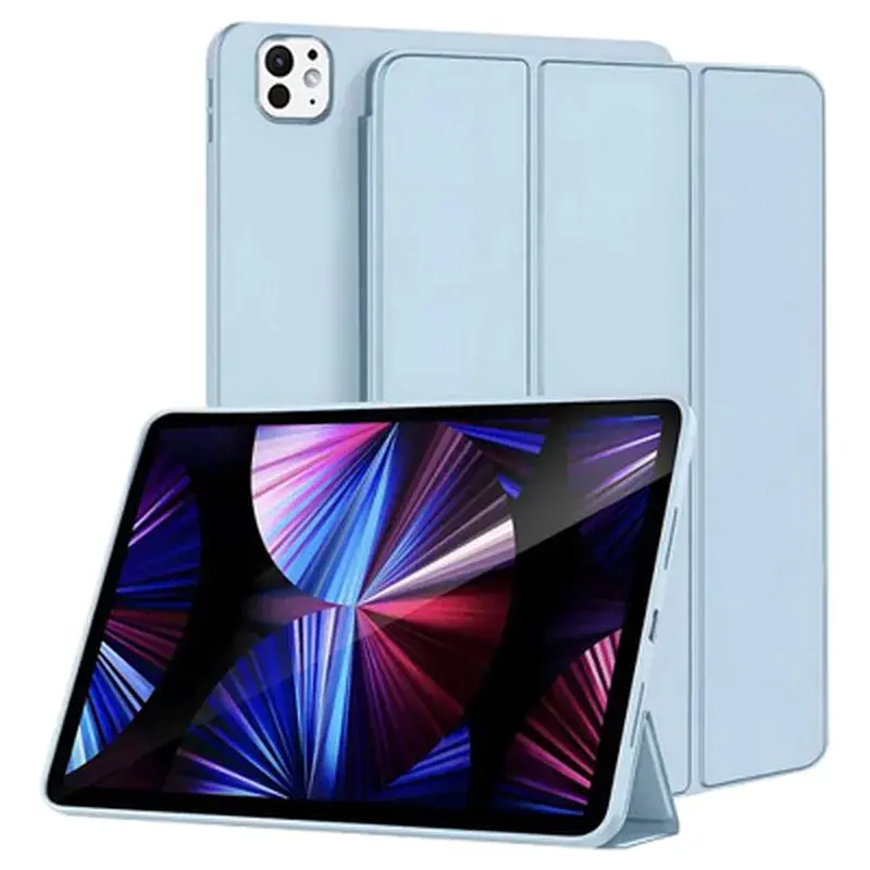 Чохол до планшета BeCover Tri Fold Soft TPU Silicone Apple iPad Pro 13" M4 2024 Light Blue (711753)