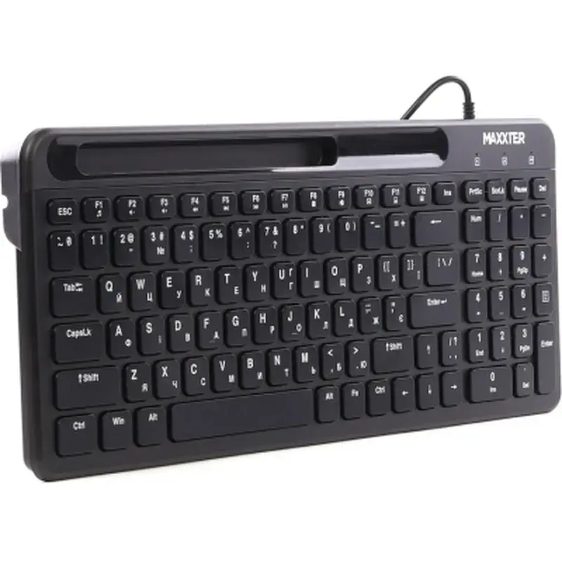 Клавіатура Maxxter KB-01B-UA USB Black (KB-01B-UA) - фото 3