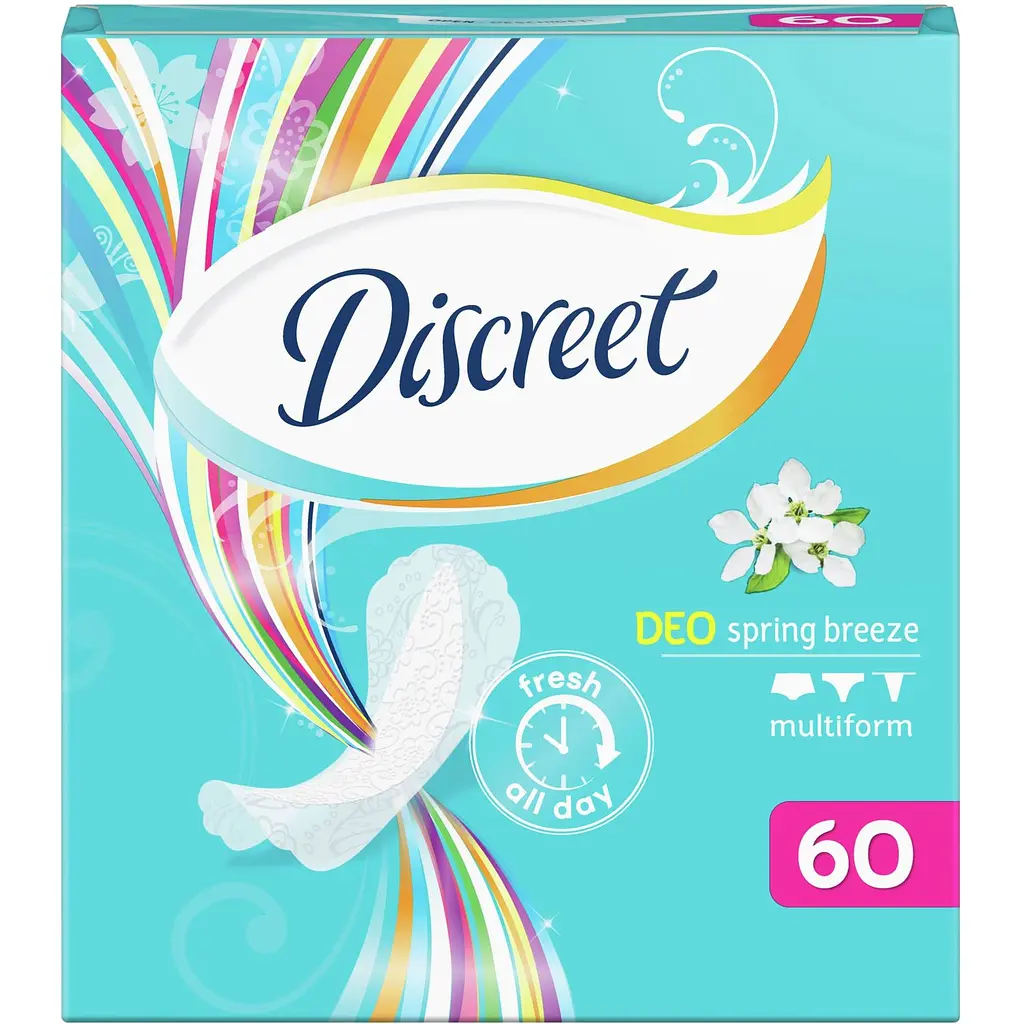 Ежедневные прокладки Discreet Deo Spring Breeze 60 шт. - фото 3