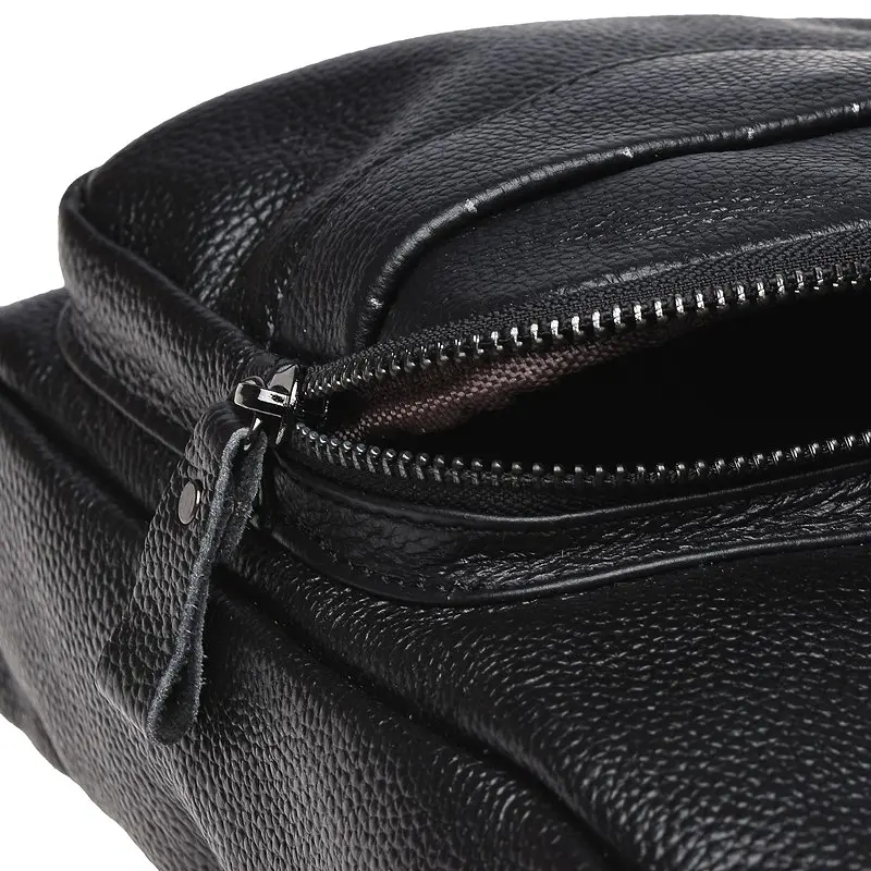 Чоловічий рюкзак Borsa Leather K1029 32x21x5 см Чорний (11003) - фото 6