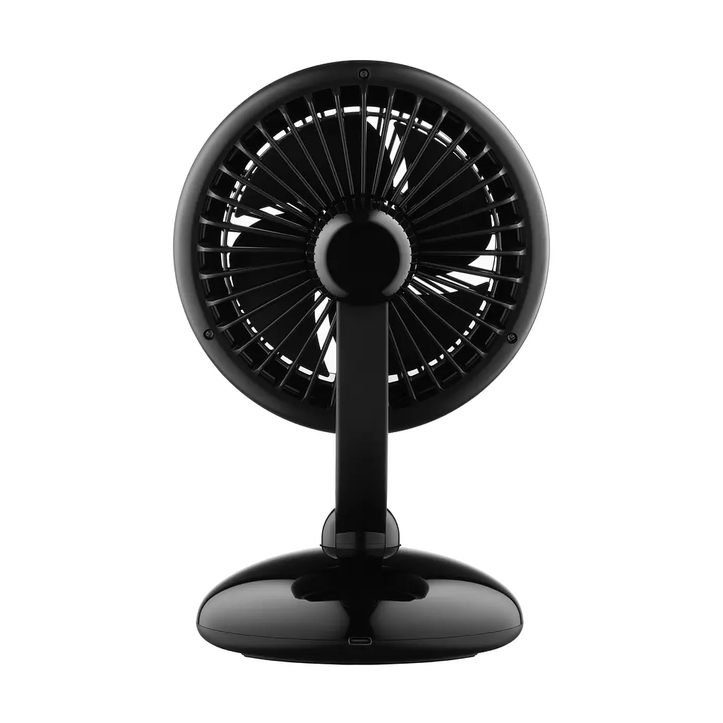 Вентилятор настільний ARDESTO AviaFan FT-F3600BG Black, 12 см, акумулятор, підсвітка, USB-A Type-C - фото 4