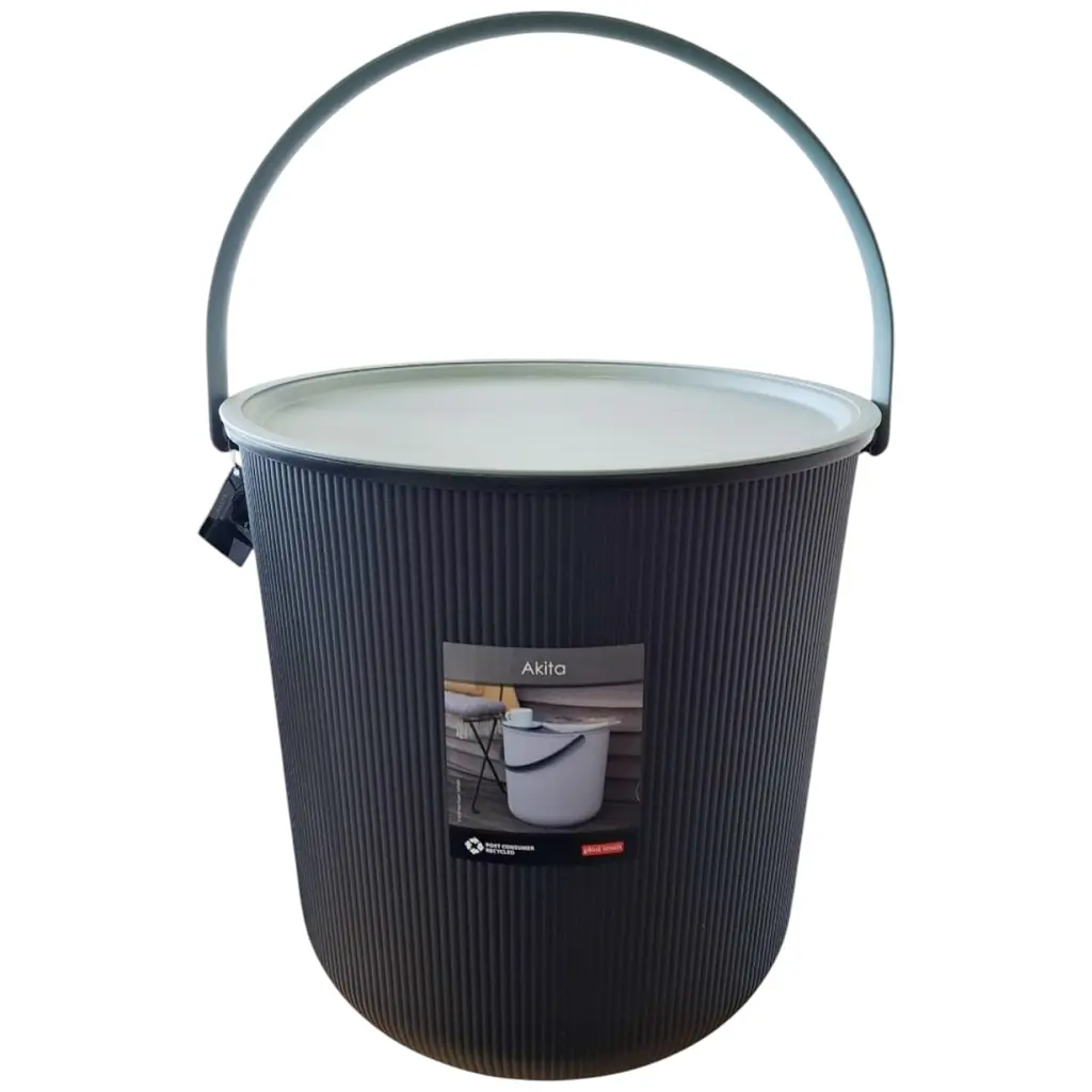 Відро для зберігання Plast Team Akita з кришкою 53 л (6082) - фото 2