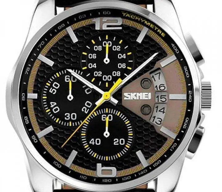 Мужские часы Skmei 9106 Spider Желтый - фото 5