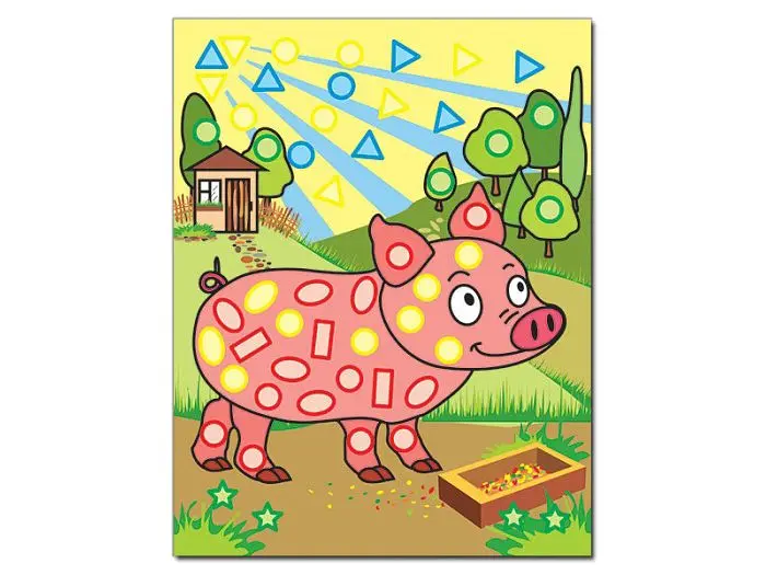 Книга Чарівна мозаїка з наліпками Жабка, Глорія - фото 4