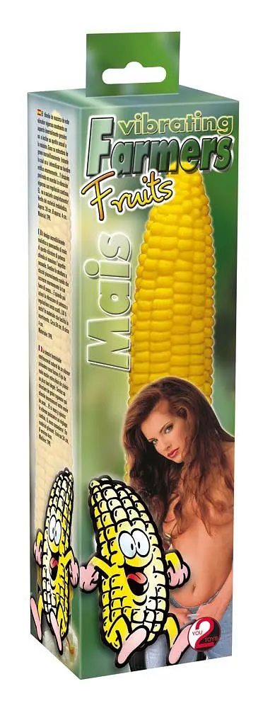 Вібратор You2Toys Vibrating Farmers Fruits Mais 24 см жовтий - фото 4