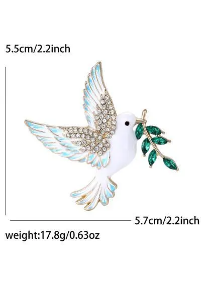 Брошь Голубь мира брошь-булавка символ Украины - фото 2