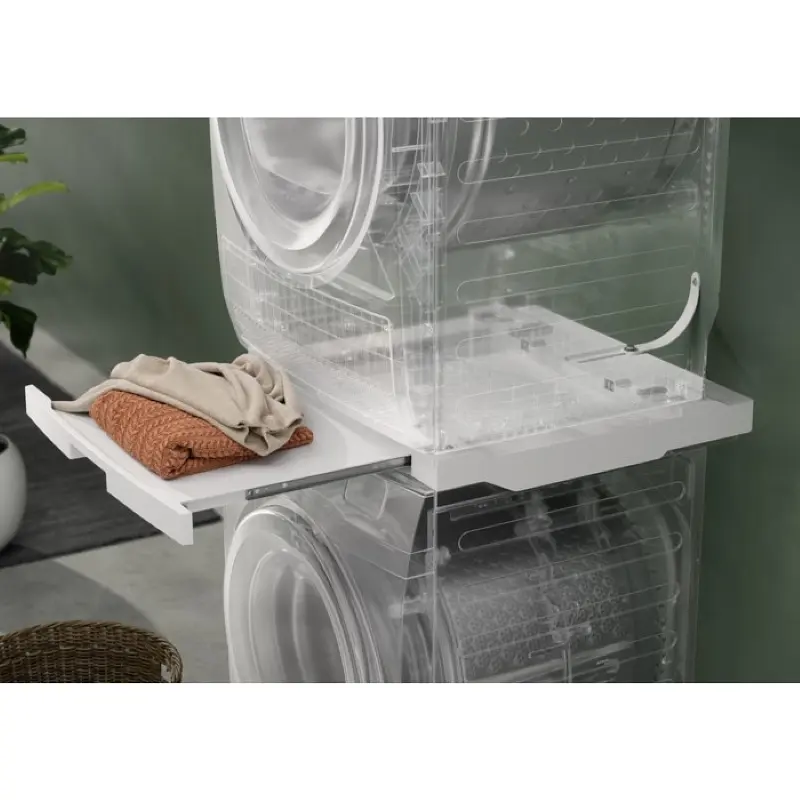 Electrolux Комплект монтажный для соединения стиральной машины с сушильной машиной, выдвижная полка, белый - фото 3