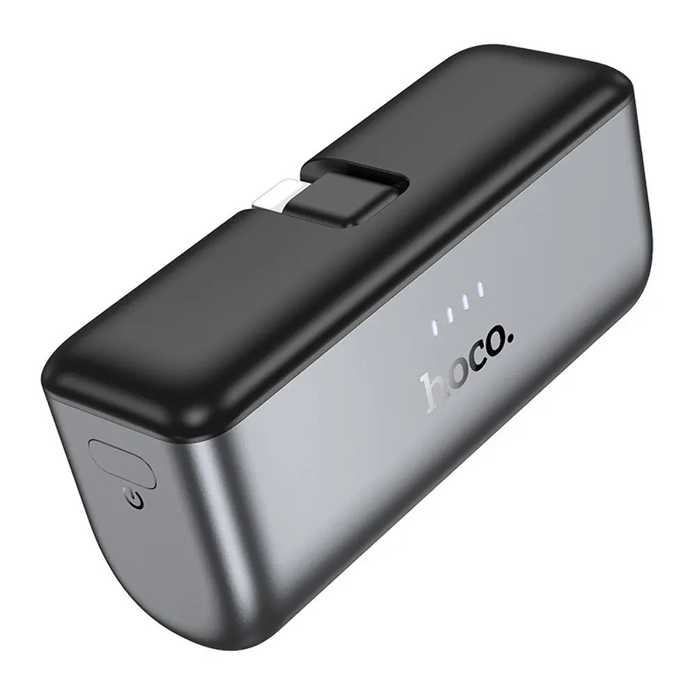 Power bank Hoco Q31 5000mAh PD 20W + кабель Lightning чорний - фото 3