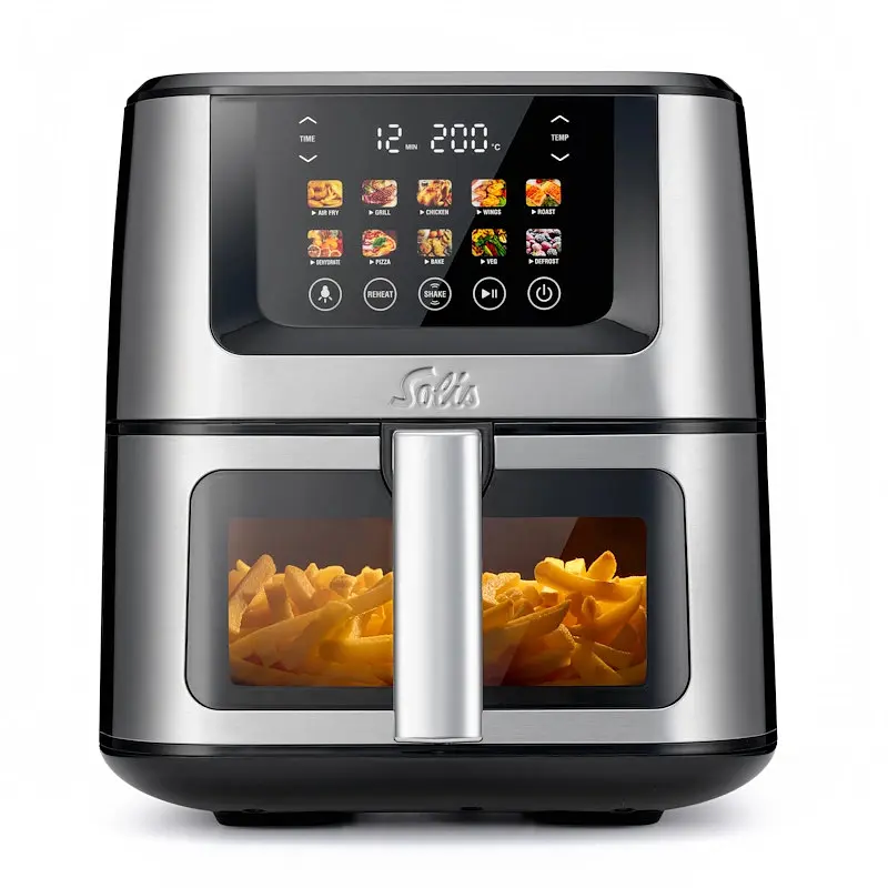 Мультипіч (аерогриль) Solis Air Fry & Dry XL 7,5 л срібляста (97977)