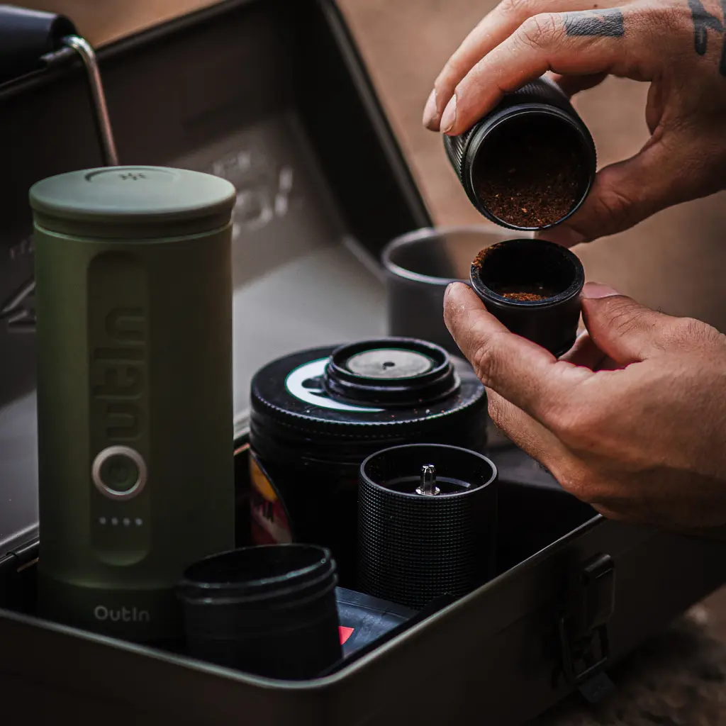 Портативна кавоварка Outin Nano Espresso Machine OTEM-01 Forest Green (OTEM-01-FG) - фото 10