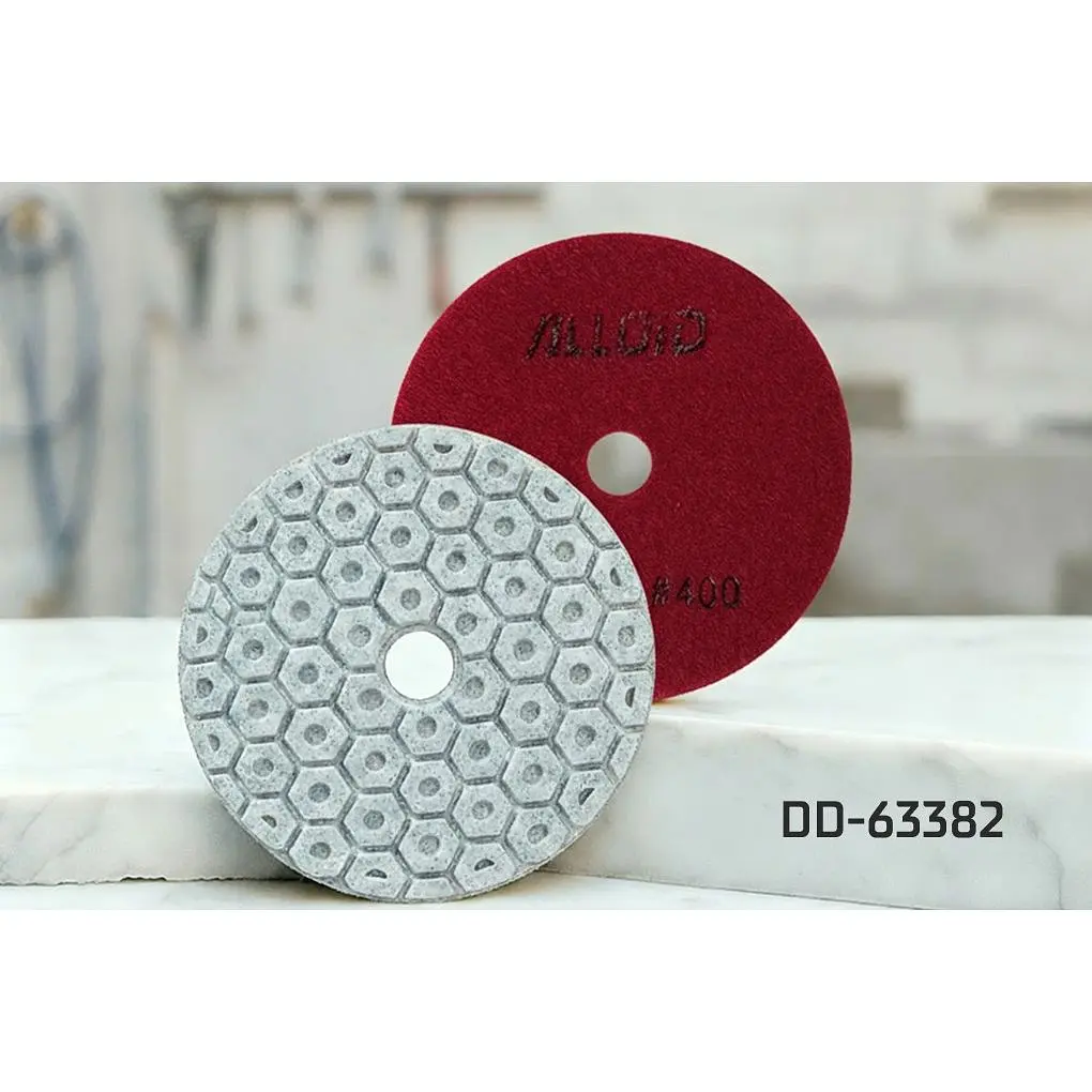 Круг алмазный Alloid Building Tools Combs шлифовальный на липучке 100 мм зерно 400 (DD-63382) - фото 5