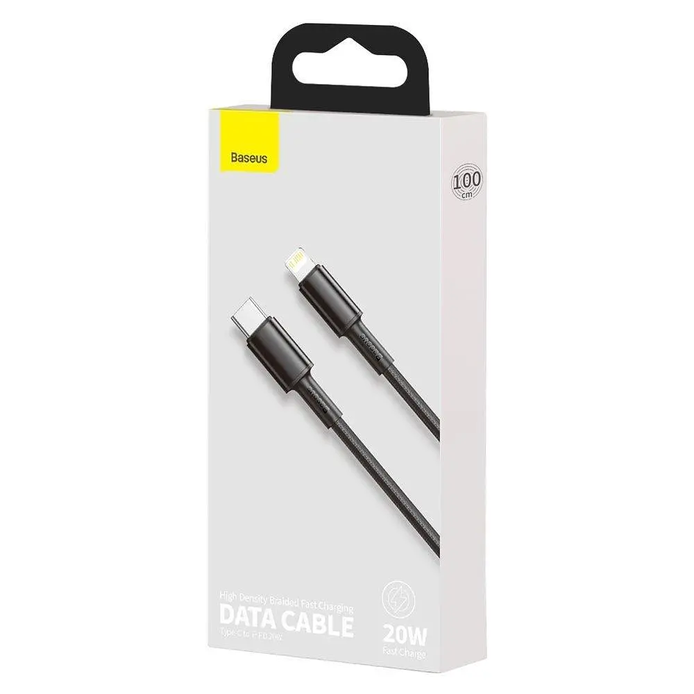 Кабель Baseus High Density Braided Fast Charging Data Cable Type-C to iP PD 20W 1 м Черный - фото 2