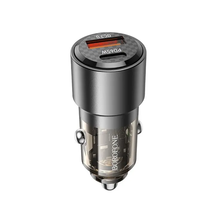 Автомобільний зарядний пристрій BOROFONE BZ20A Smart 83W dual port PD65W+QC3.0
