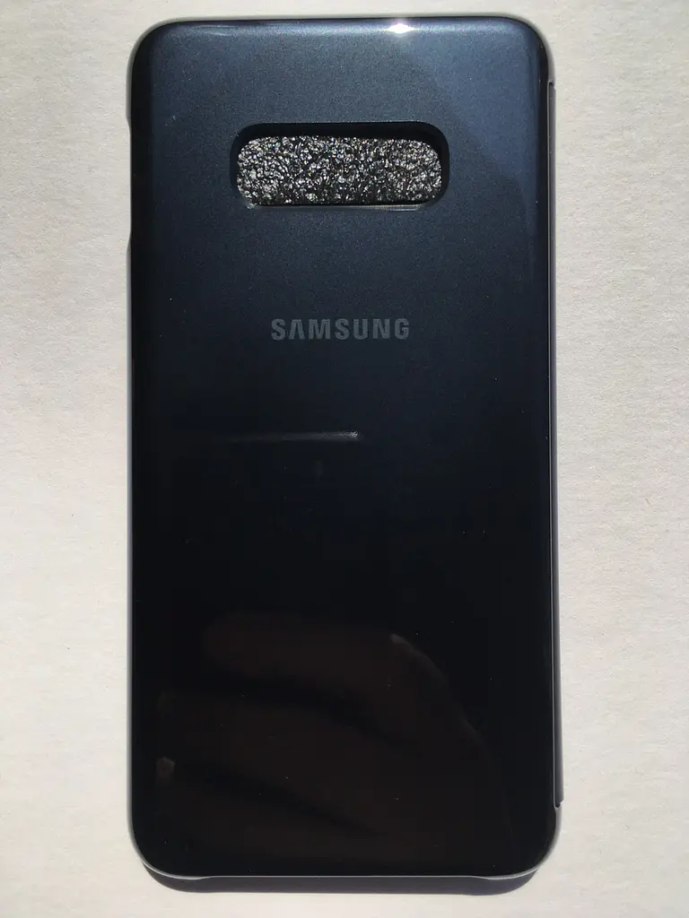 Чохол-книжка S-View Clear View Cover EF-ZG970 для Samsung Galaxy S10e (5.8") Чорний - фото 7