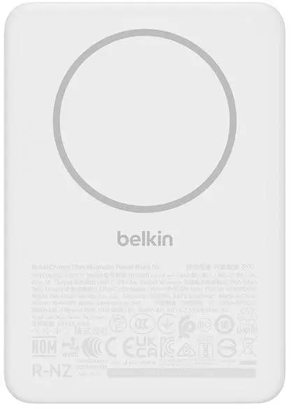 Павербанк Belkin Magnetic Wireless White 5 000 mAh / 15 Вт (BPD010HQWH) - фото 2