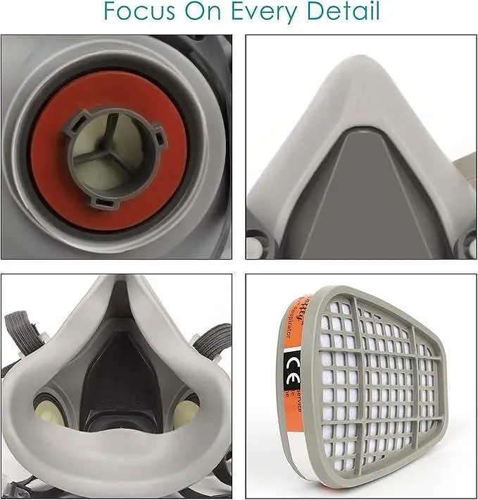 Пылезащитная маска Zelbuck 107 с фильтрами многоразовая - фото 3