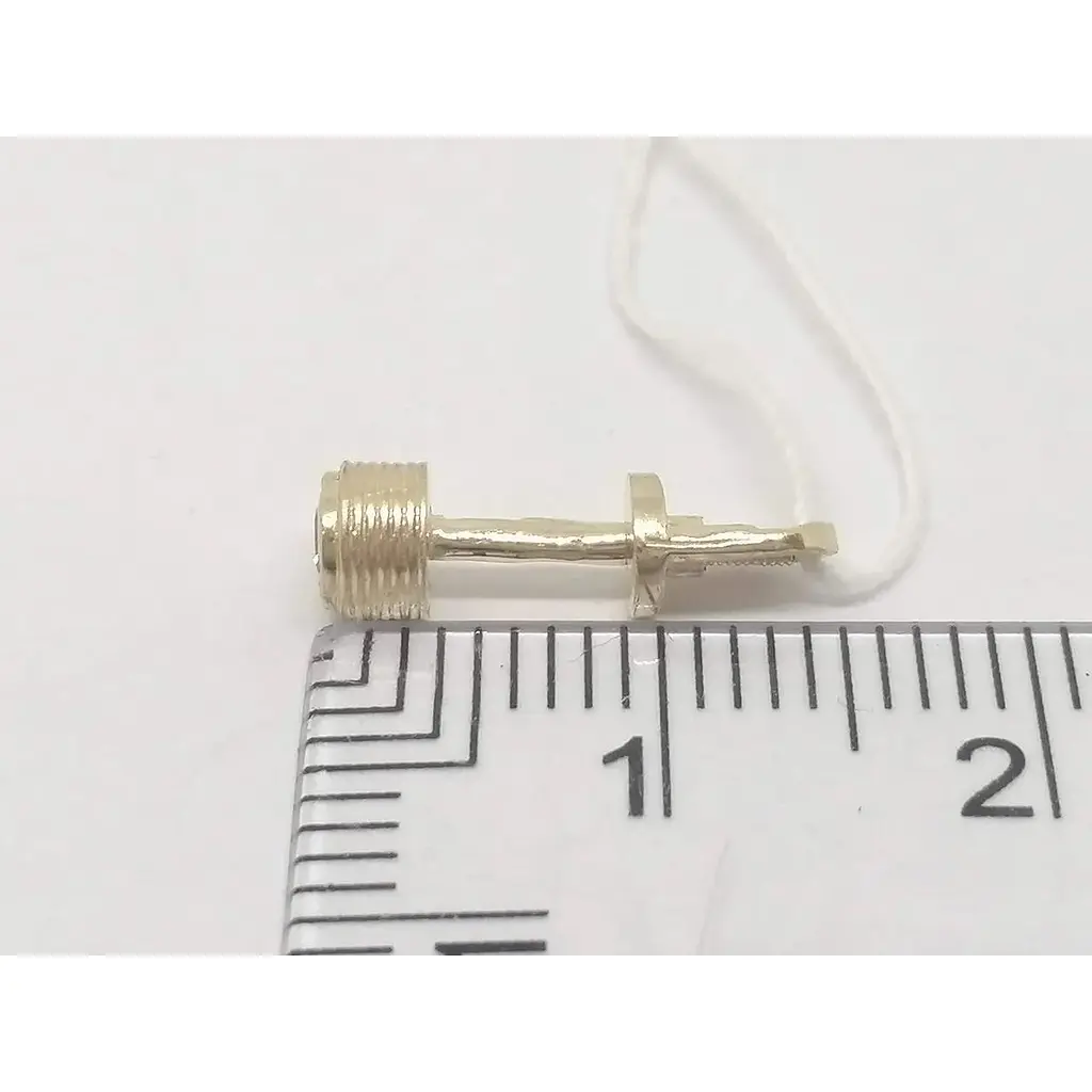 Золотые серьги-пуссеты Гаразд с фианитами. 3533296 - фото 3