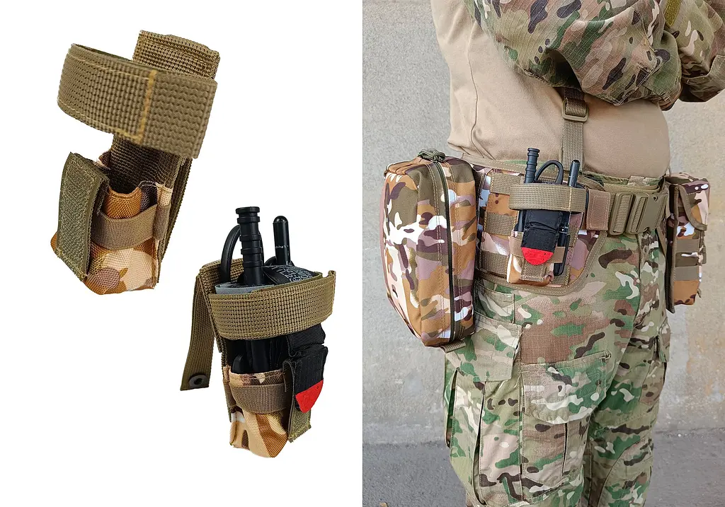Підсумок під турникет мультикам степовий Multicam Arid (MOLLE, CAT, підсумок на розгрузку, жилет, РПС) - фото 2