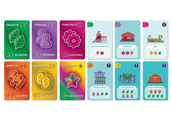 Настольная игра Games 7 Days Карточный Город (Point City) (укр.) (PCT01UA) - фото 3