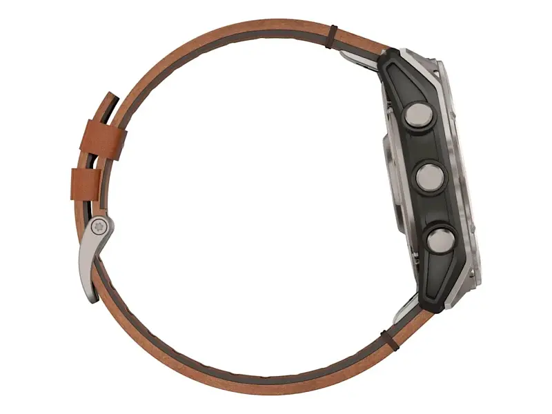 Спортивний годинник Garmin Fenix 8 51mm AMOLED Sapphire Carbon grey DLC w. Chestnut Leather Band (010-02905-40) - фото 7