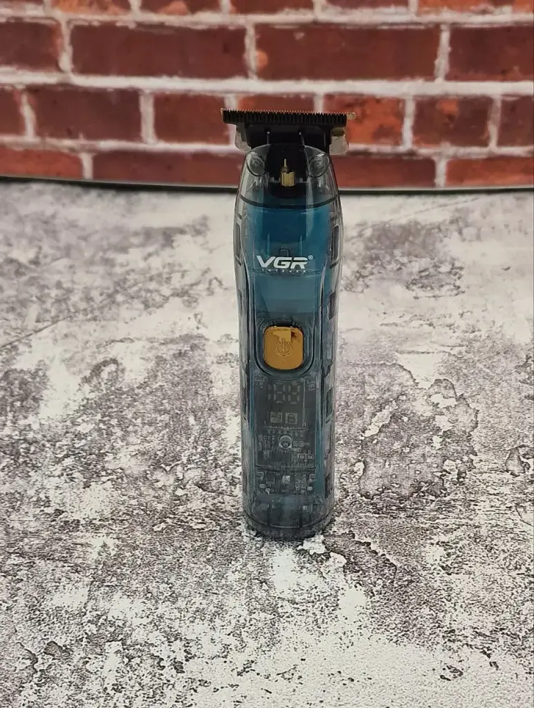 Профессиональный аккумуляторный триммер VGR V-961 (прозрачный корпус, керамическое лезвие) - фото 2