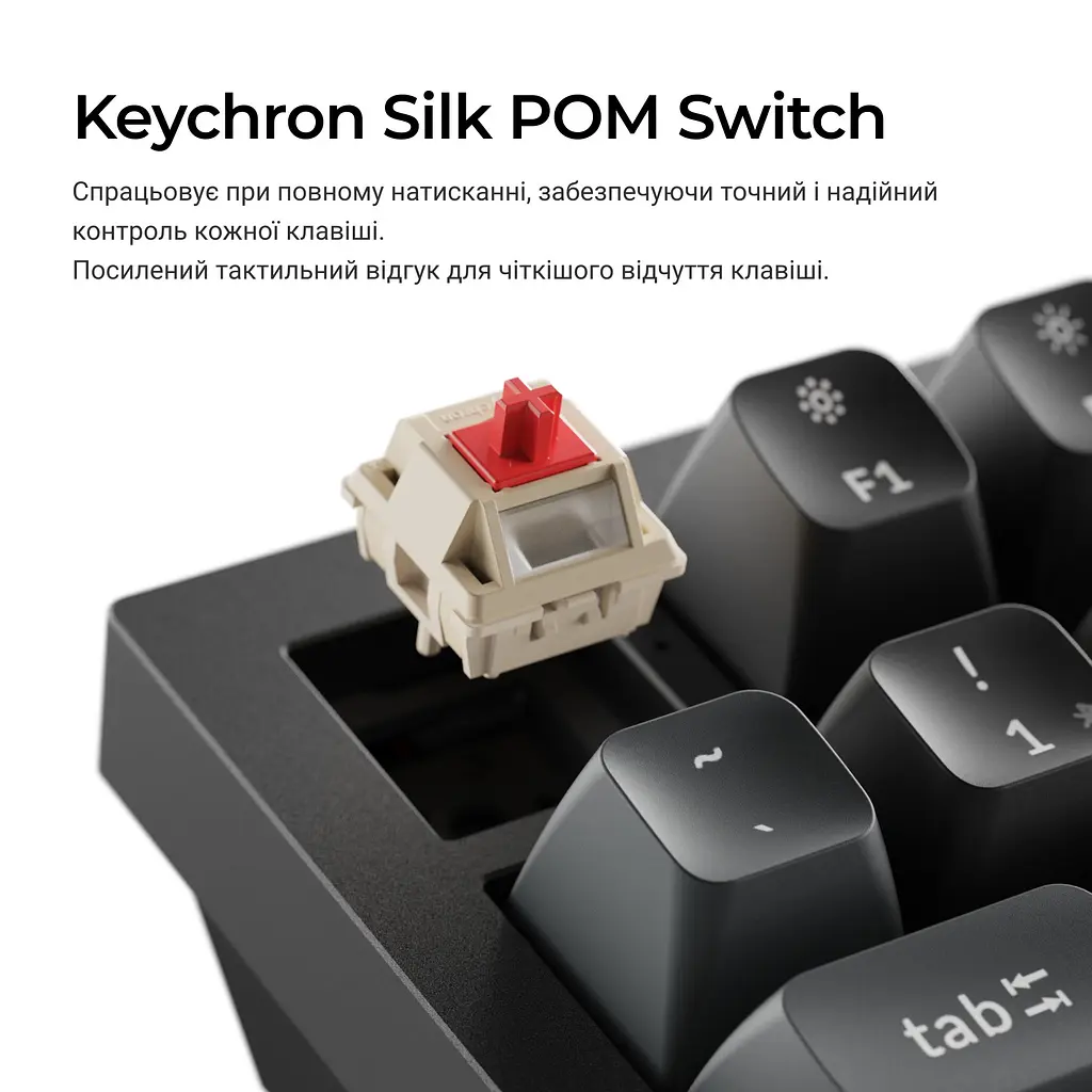 Клавіатура бездротова Keychron Q6 Ultra Keychron Red Switch Black RGB (Q6U-M1-UA) - фото 9