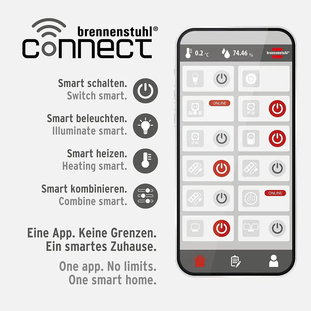 Вінтажна лампочка Brennenstuhl Connect WiFi Filament LED Lamp Edison (вінтажна лампочка, сумісна з Amazon Alexa та Google Assistan - фото 2