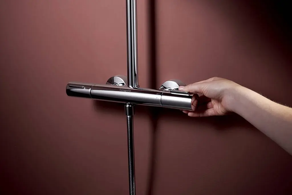 Душова система з термостатом Hansgrohe Raindance Alive S Puro 300 1jet EcoSmart Ecostat Element chrome 24593000 - фото 4