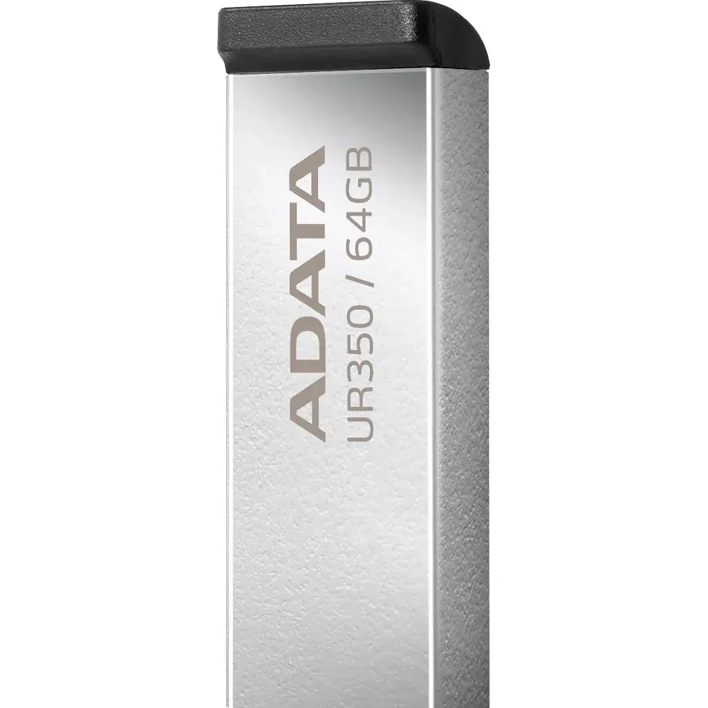USB флеш накопичувач ADATA 64GB UR350 Silver-Black USB 3.2 (UR350-64G-RSR/BK) - фото 3