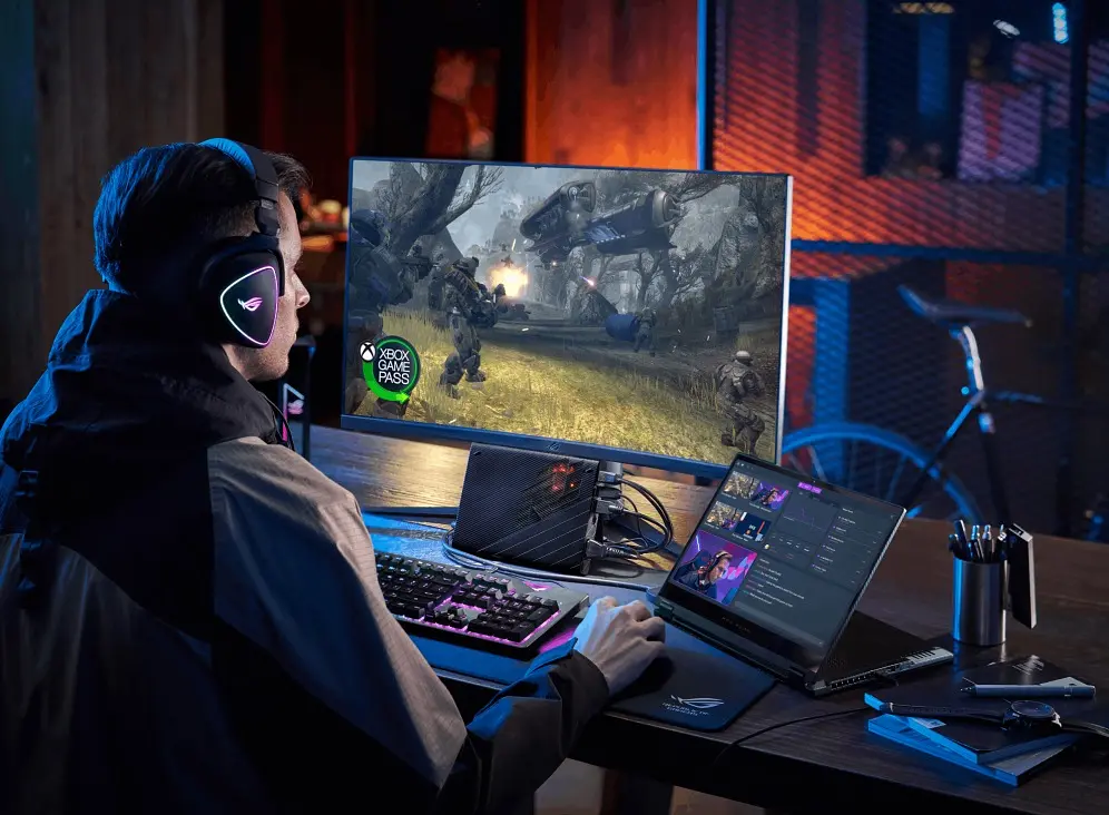 Ноутбук ASUS ROG Flow X13 GV301RE-LJ143 13.4FHD+ Touch IPS/AMD R9-6900HS/16/512F/NVD3050Ti-4/noOS (90NR0A21-M00BY0) - фото 5