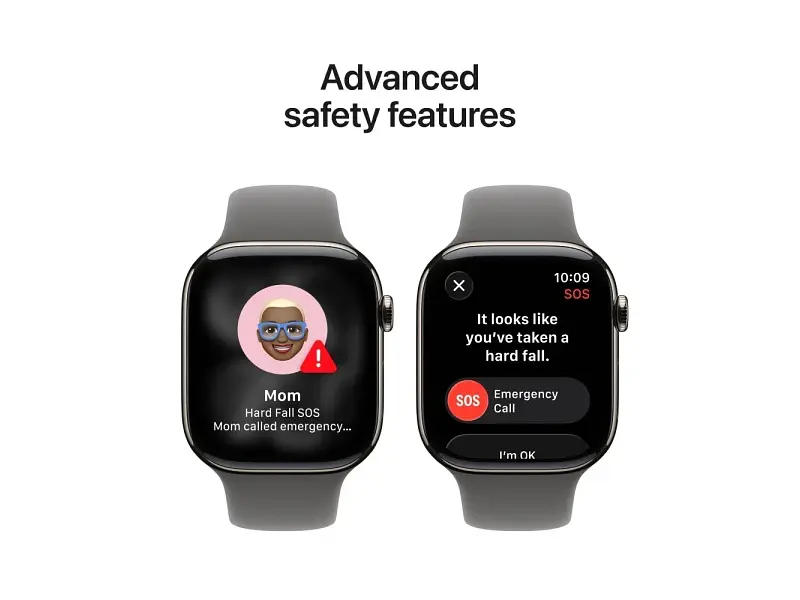 Смарт-годинник Apple Watch Series 11 GPS + Cellular 46mm Natural Tit. Case w. Stone Gray Sport Band - S/M (MFCW4) - фото 3