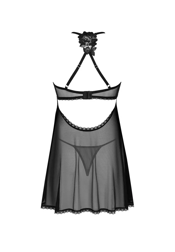 Комплект білизни Obsessive Latinesa XL/2XL чорний - фото 6