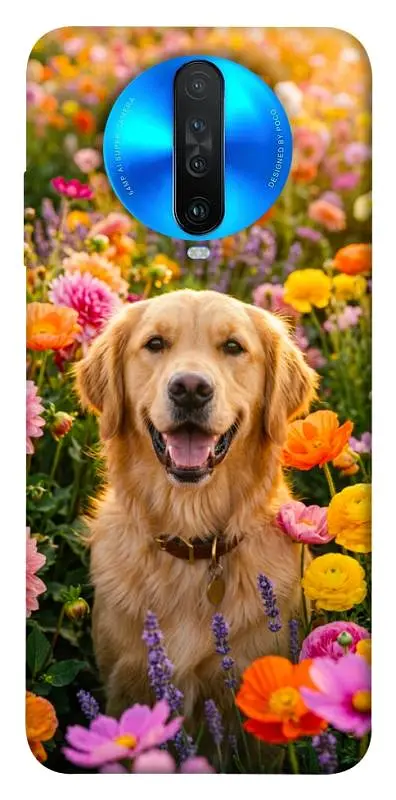 TPU чохол Demsky Flowery labrador для Xiaomi Redmi K30