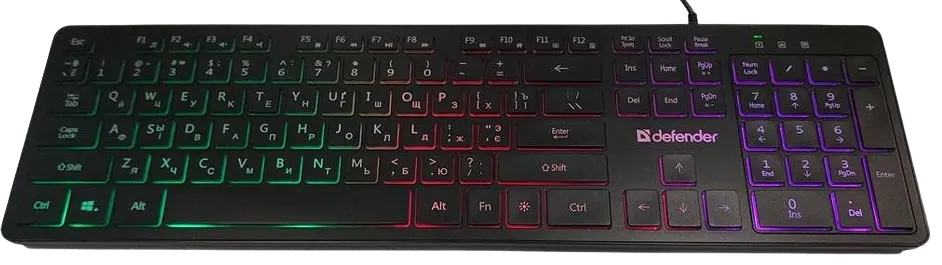 Клавіатура Defender Balance LQ UA RGB Black (450790) - фото 3