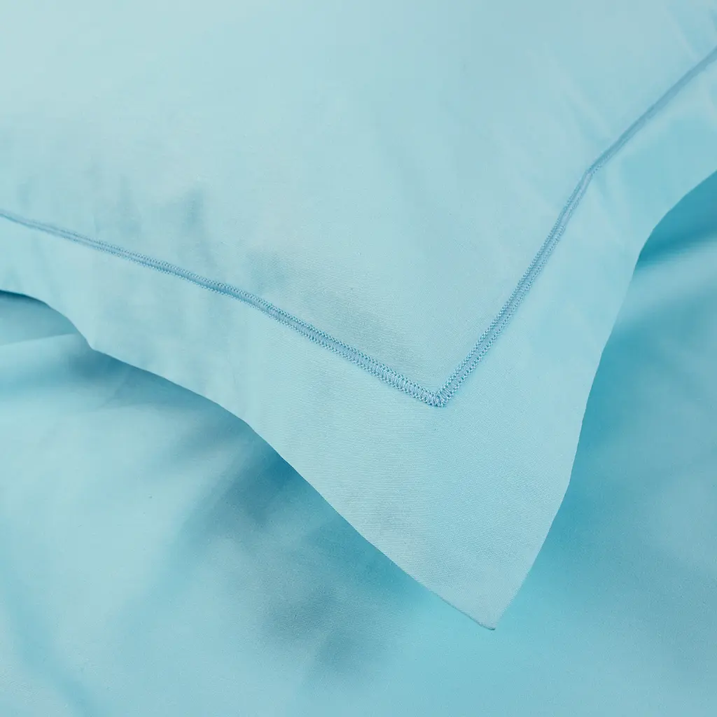 Постельное белье сатин Lotus Home - Dakota Modern бирюзовый евро - фото 4