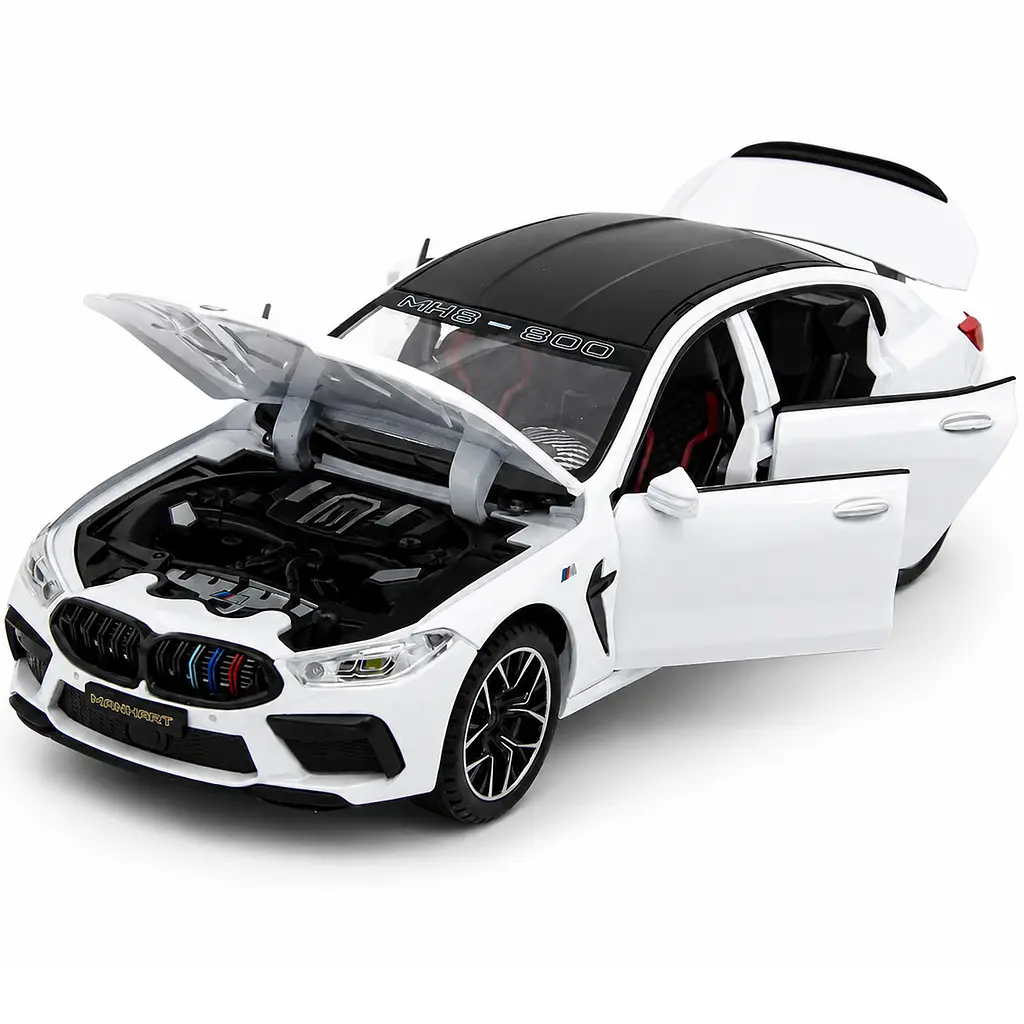 Колекційна металева модель автомобіля АвтоЕксперт BMW M8 Manhart MH8 800 з інерцією, світлом та звуком 1:24 - фото 2