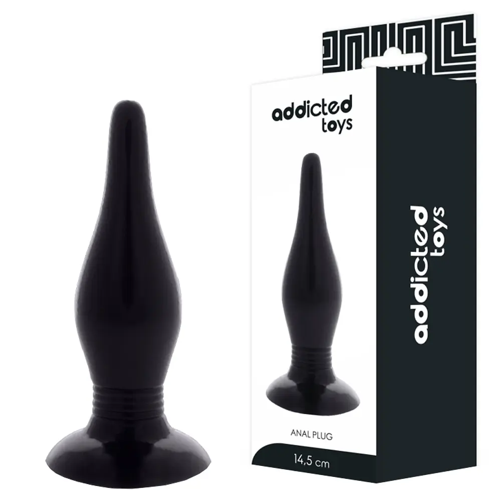 Анальна пробка Addicted Toys Plug Spot 14.5 см (чорний) - фото 5