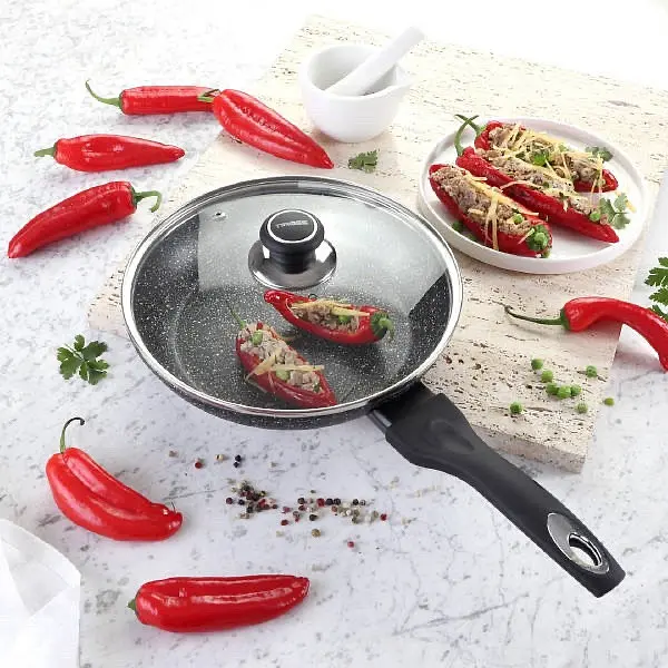 Сковорода з кришкою Tiross TS 1254P 24 см - фото 3