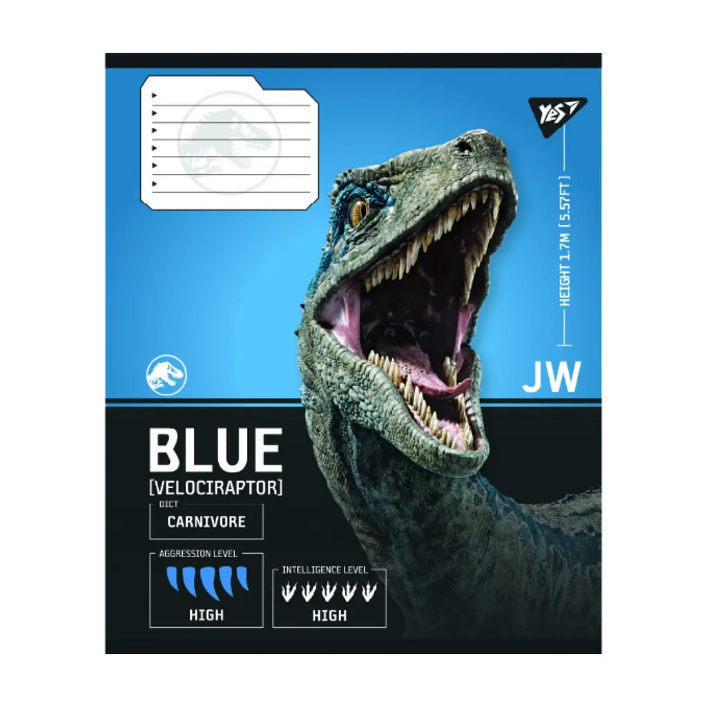 Зошит Yes JURASSIC WORLD Strength and Power А5 48 аркушів лінія (767673), в асортименті - фото 5