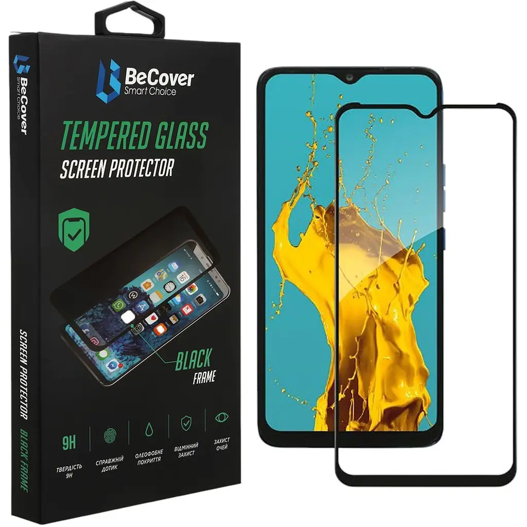 Захисне скло BeCover для Tecno Pop 5 LTE (BD4i) / (BD4a) Black (708164) - фото 1