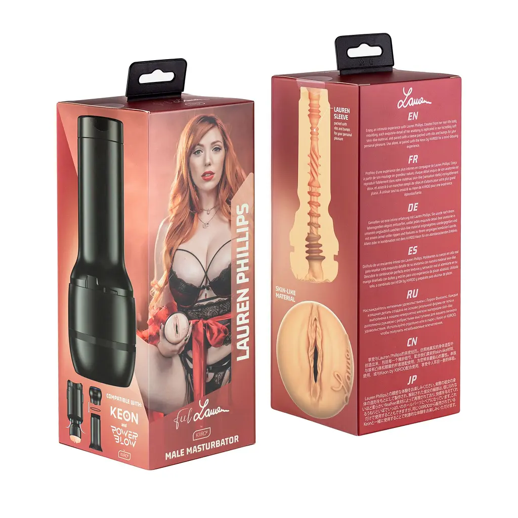 Мастурбатор Kiiroo Feel Lauren Phillips PBC, сумісний з PowerBlow і Keon - фото 6