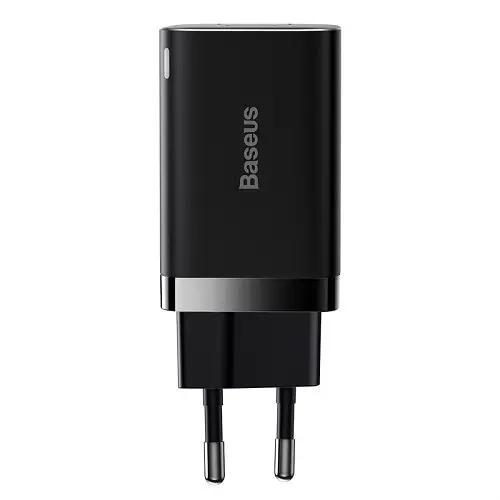 Сетевого зарядного пристрою Baseus Super Si Pro Quick Charger C+U 30W EU чорний CCSUPP-E01 - фото 4